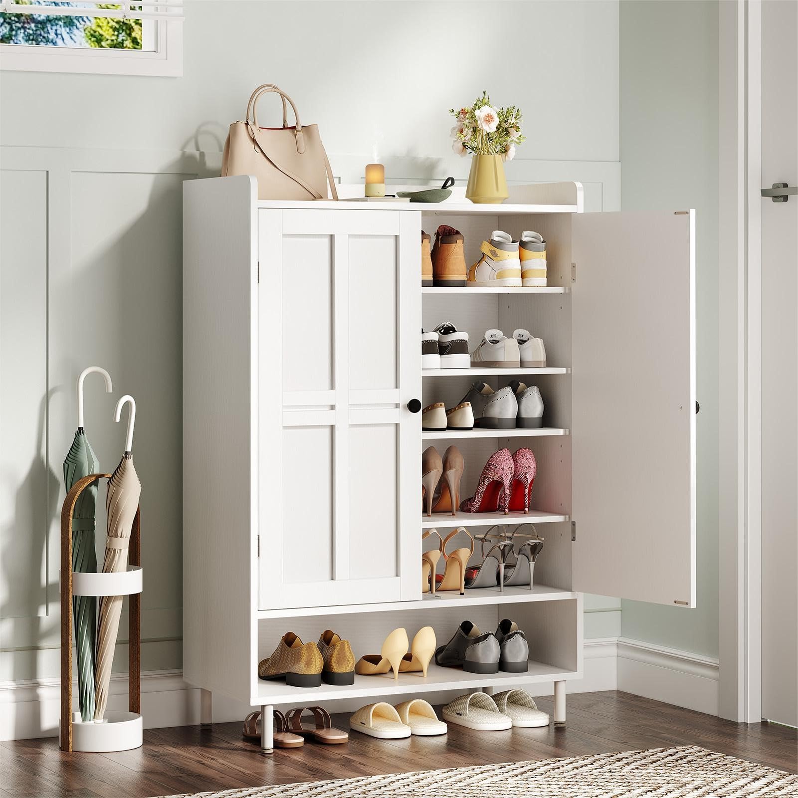 Cabinet Hinge Overlay - Armário de Armazenamento de Sapatos de